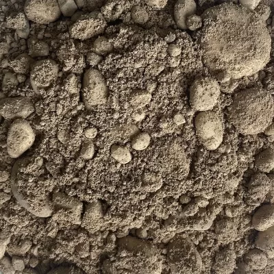 Aggregato misto getto ghiaietta composto da sabbia e ghiaia per realizzazione di malta e calcestruzzo